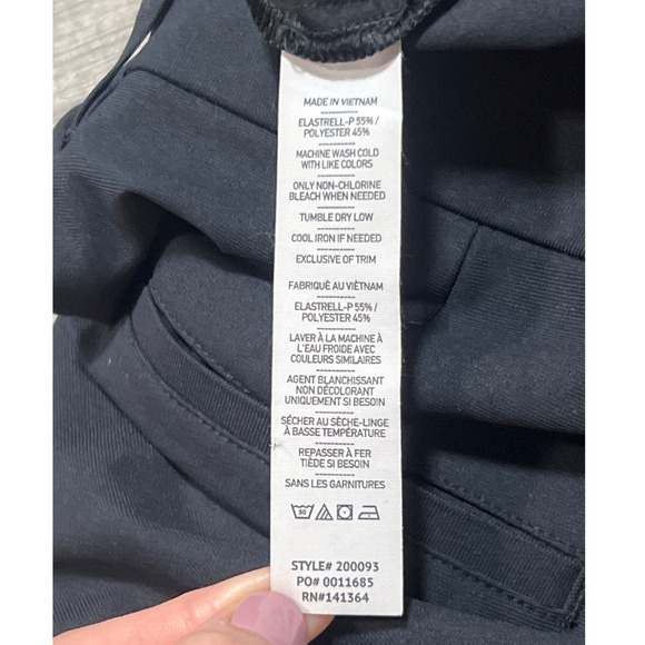 Rhone Womens Commuter Pleated Trouser Pants Size 4 Black Work Golf 200093 - Picture 5 of 10